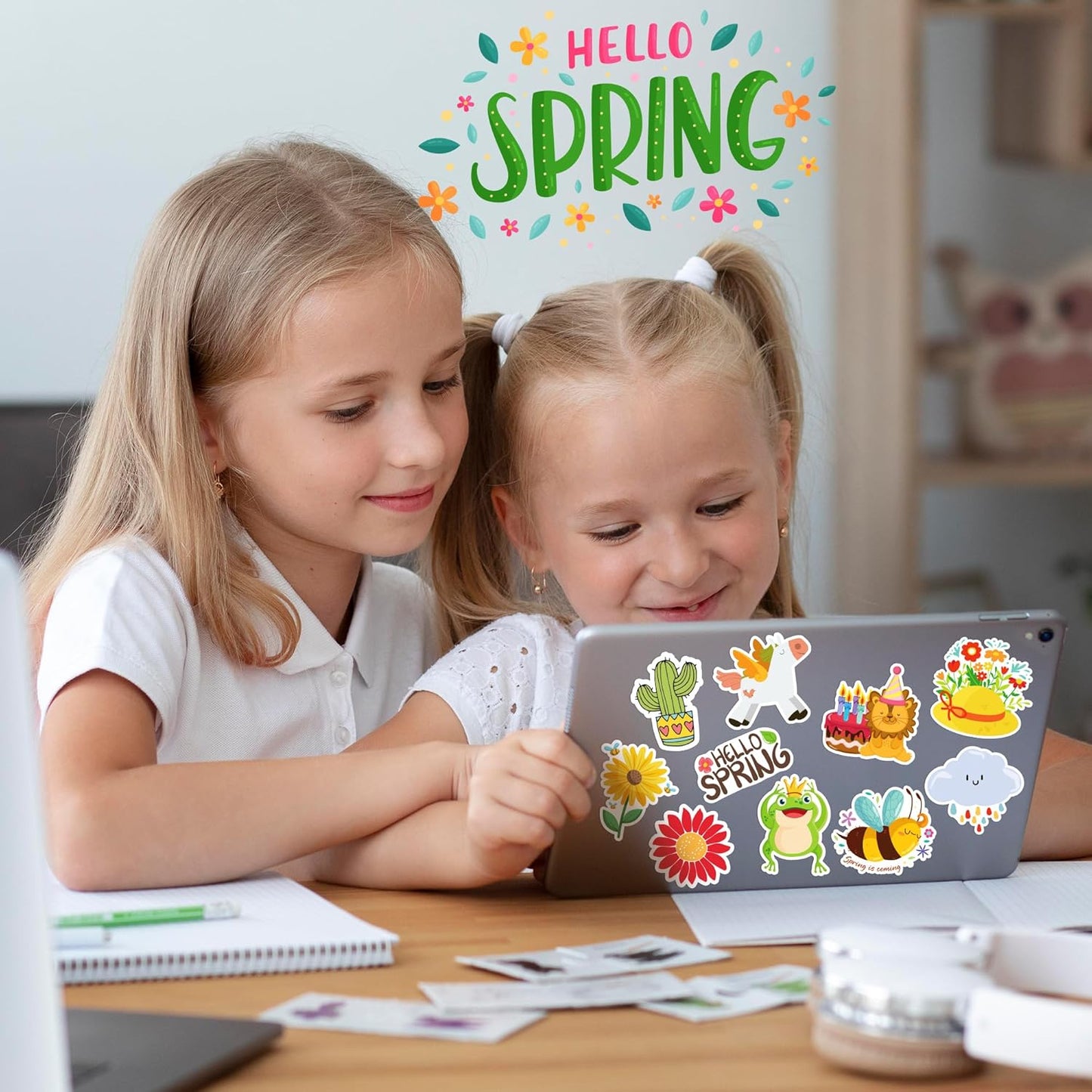 OHOME 100 PCS Water Bottle Stickers for Kids,Cute Animal Aesthetic Sticker Pack - Waterproof Vinyl Kawaii Stickers for Girls Boy Classroom Prizes,Party Favors for Scrapbook, Laptops, Journal,Birthday