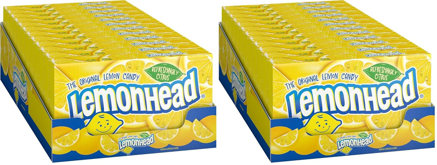 Lemonhead Hard Lemon Candy, 0.8 Ounce Boxes (Pack of 24)