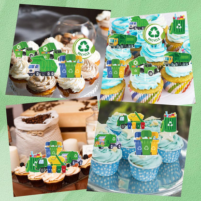 Wildflower Birthday Party Decorations, 36PCS Flower Floral Cupcake Toppers Decoration, Baby in Bloom Baby Shower Cupcake Picks Decor Party Supplies for Gilrs Women