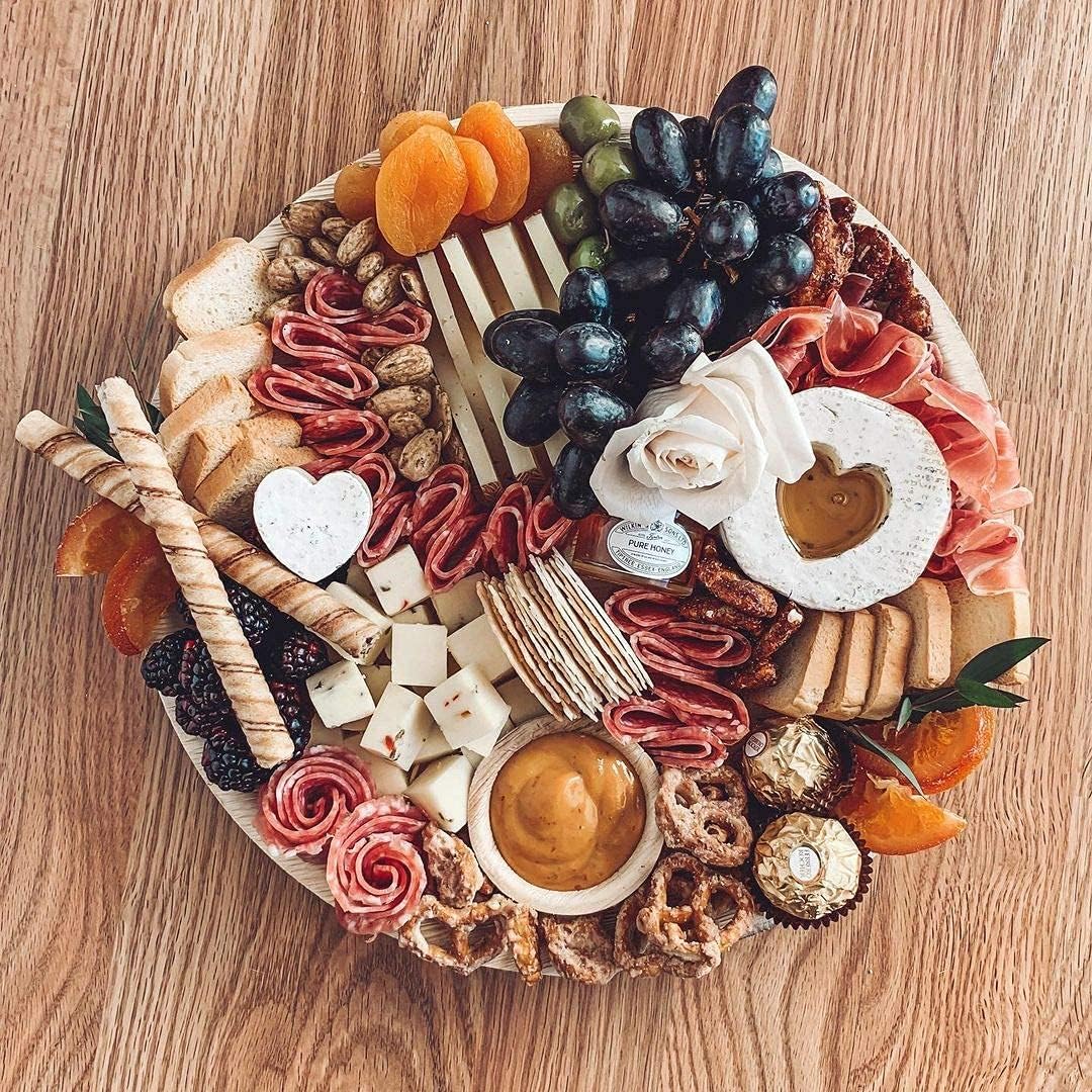 Charity Leaf Disposable Palm Leaf 13" Deep Round Trays (10 pieces) Bamboo Like Serving Platters, Disposable Boards, Eco-Friendly Dinnerware For Weddings, Catering, Events