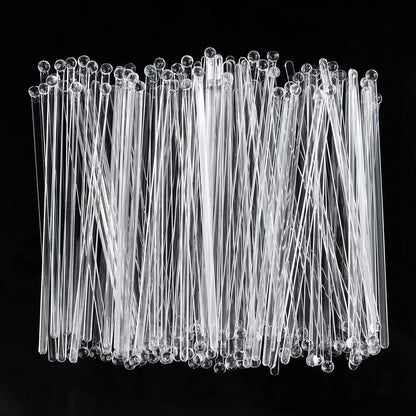 ALINK 50 Counts Gold Glitter Plastic Swizzle Sticks, Crystal Cake Pops, Cocktail Coffee Drink Stirrers, 7.24 Inch