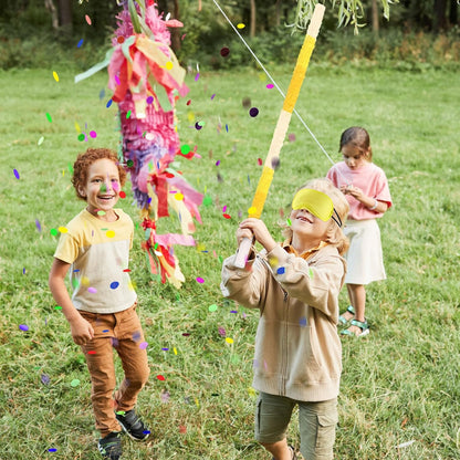 Dinosaur Pinata - Dinosaur Decorations with a Blindfold and Bat for Boys Girls Animal Themed Birthday Party Kids Classroom Game Decorations Supplies (15.7 x 11.4 x 3.1 Inches)