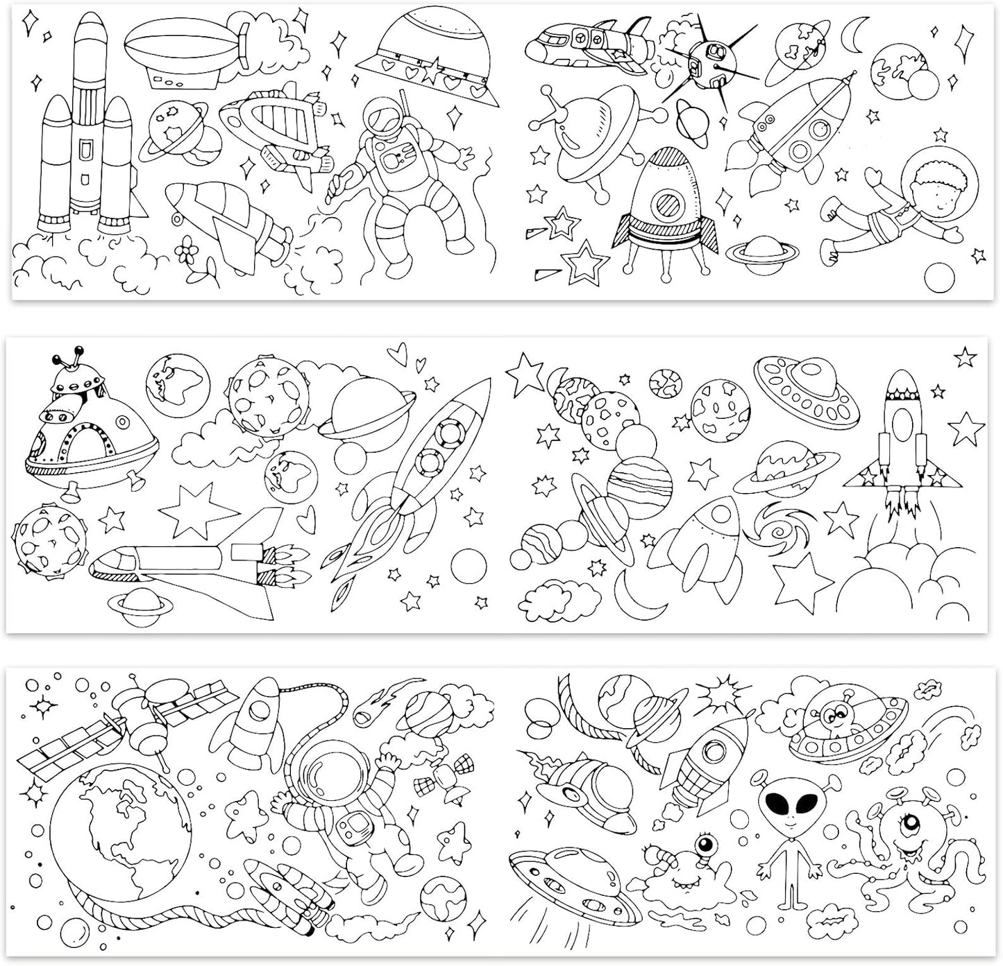 2PCS Children's Drawing Roll, Coloring Paper Roll for Kids Gift, 120 * 11.8 Inches DIY Painting Drawing Paper Roll, Sticky Drawing Paper Roll, Early Educational Toys for Kids (Animal World)