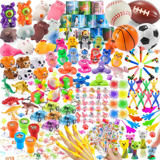 Party Favors for Kids Goodie Bags Stuffers, Treasure Chest for Kids Prize Box Toys for Classroom 8-12 4-8, Bulk Small Toys for Boys Girls Birthday Pinata Gift Bag Fillers 3-5