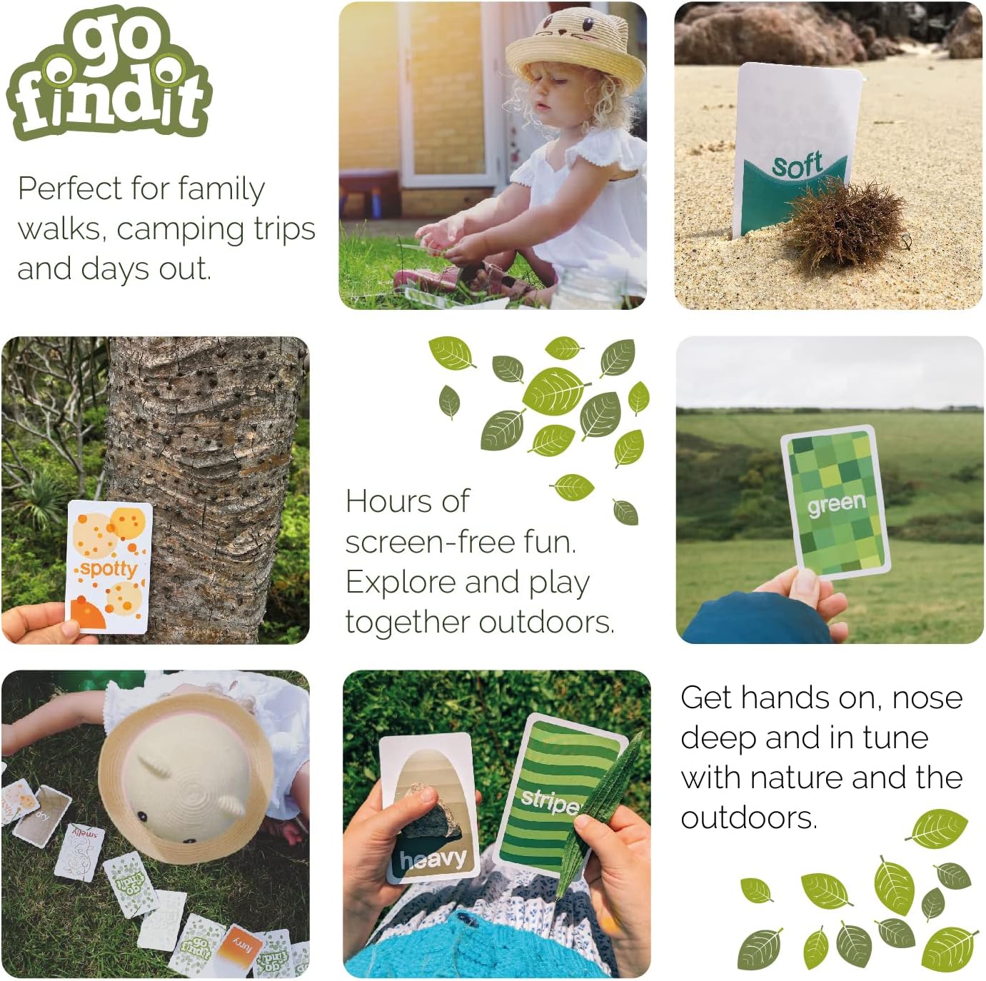 gofindit Scavenger Hunt Card Game, Outdoor Activities for Kids Toddler & Family, Beach Camping Travel Car Games for Road Trips, Kids Scavenger Hunt Game Age 3 4 5 6 Years Old & Up