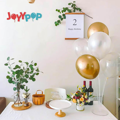JOYYPOP 4 Sets Balloon Stand Kit For Table, Balloon Sticks with Base Birthday Graduation Party Decorations Wedding