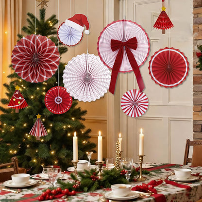 Easy Joy Paper Leaves Decorations for Wall Paper Fans Classroom Decoration Leaves Backdrop Decor Wall Decor,Set of 9