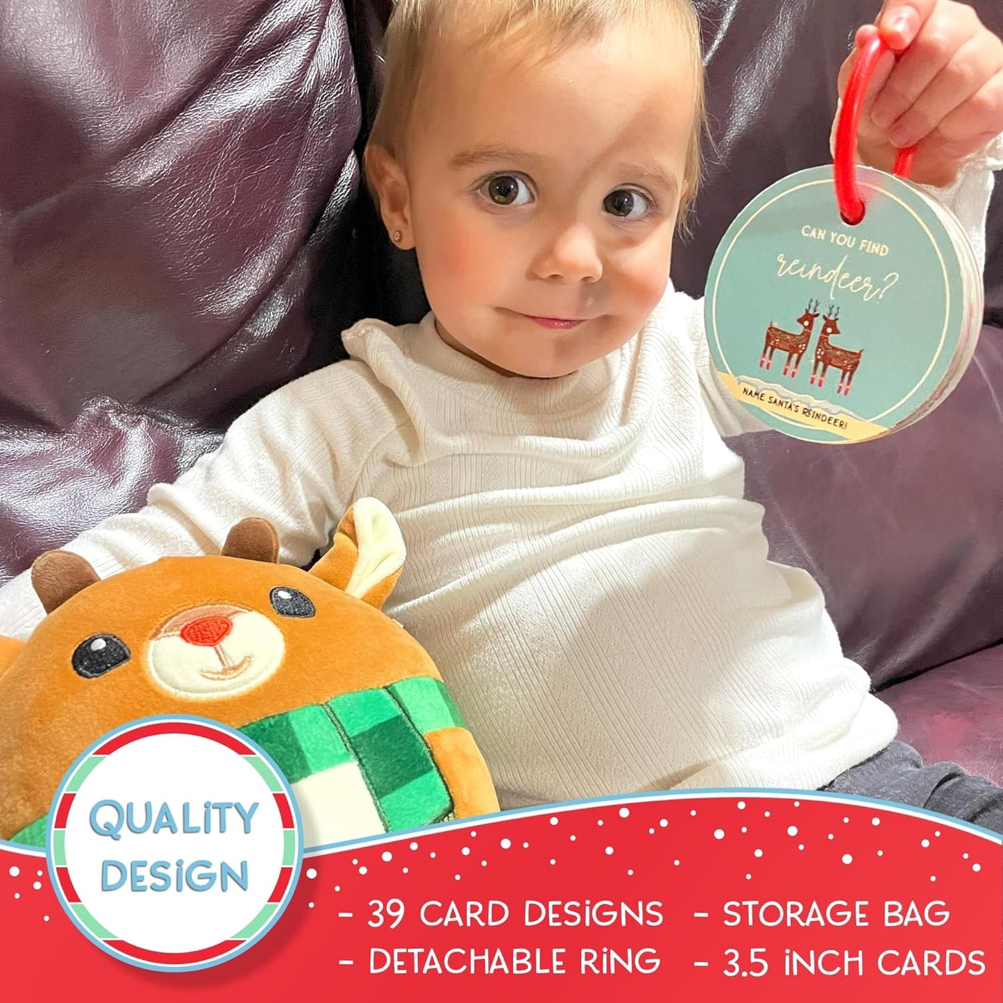 Blu Jay Children's Scavenger Hunt | Toddler Activities | Games for 2, 3 Year Old's & Up | Kids Educational Scavenger Hunt Cards (Christmas Edition)