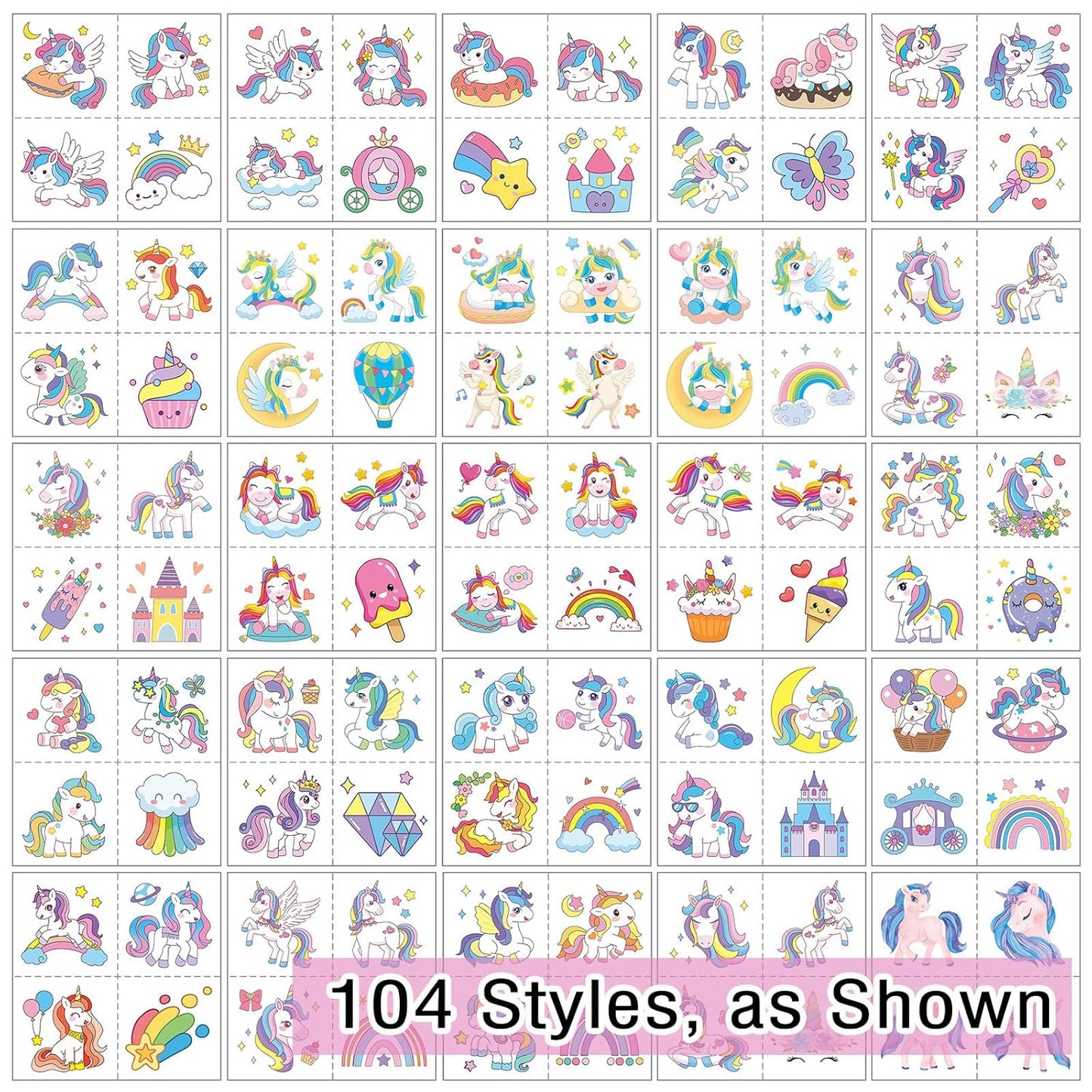 104 PCS Monster Truck Temporary Tattoos for Kids Party Supplies, Individually Wrapped Monster Truck Fake Tattoos Temp Tattoo Stickers for Boys Girls Birthday Party Favors Decorations Activities