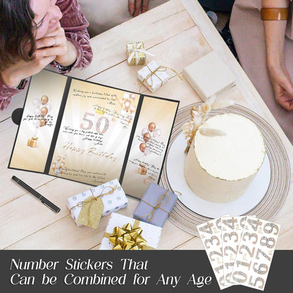 Rose Gold Birthday Party Decorations,18" x 12" Creative Birthday Decorations Guest Sign in Book Alternative, for Men and Women of All Ages, Happy Birthday Party Supplies
