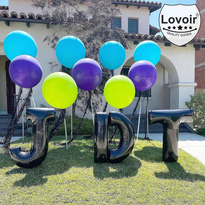 Lovoir 40 Inch Large Black Letter A Balloons Big Size Jumbo Mylar Foil Helium Balloon for Birthday Party Celebration Decorations Alphabet Black A