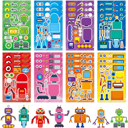 24 Sheets Cupcake Make a Face Sticker Sheets for Kids Todders Activities, Make Your Own Stickers for Kids Birthday Party Favor Supplies Craft