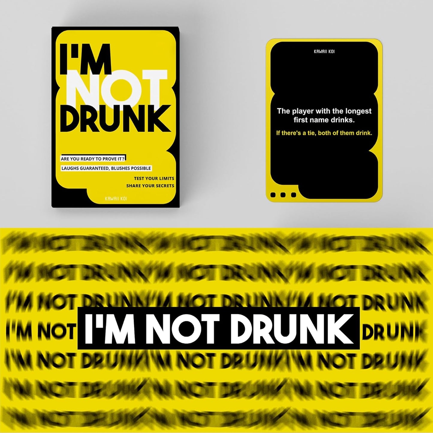 KAWAII KOI I’M NOT Drunk – Party Drinking Card Game for Game Night & Parties, Funny Party Game for Adults, Perfect for 21st Birthday & Bachelorette Parties