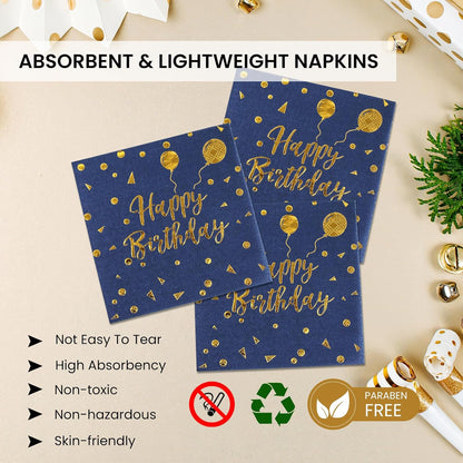 75PCS Paper Plates and Napkins Set - White and Gold Dot Disposable Party Dinnerware Includes Paper Plates, Napkins, Forks Decorations for 2026 New Year, Birthday, Wedding and Holiday, Serves 25