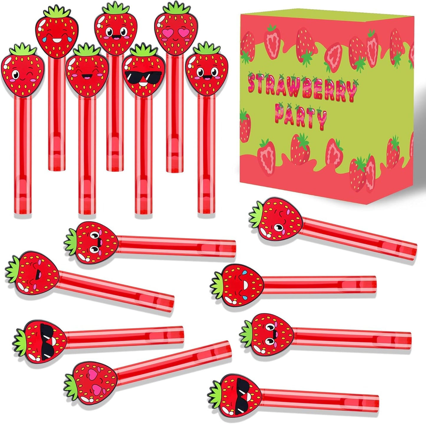 24PCS Animal Bubble Wands for Wild One Birthday Baby Shower Decorations Safari Jungle Theme Party Favors Supplies, Pinata Goodie Bags Filler, Classroom Prizes, Valentines Gifts, Easter Stuffers