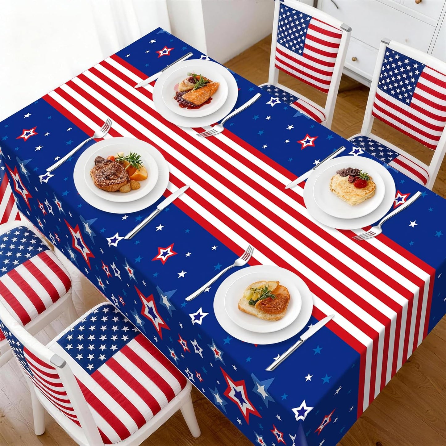 Childom 1 Pack Fourth of July Coloring Tablecloth for Kids,4th of July Crafts for Kids 30"x72" Giant Coloring Poster Table Cloth,Large Paper Poster Crafts Party Activities,4th of July Paper Tablecloth