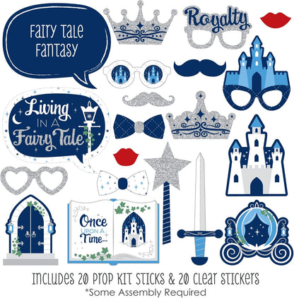 Big Dot of Happiness Prom - Photo Booth Props Kit, Dance Decorations, Photography Accessories, Party Decor- 20 Piece set
