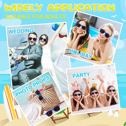 ASTARON Sunglasses Bulk, 6/12/24/48 Pack Sunglasses Party Favors for Summer Beach Pool Birthday Wedding Party Supplies