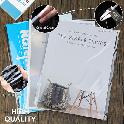 Clear Candy Bags 100pcs 6X10 Cellophane Treat Bag Party Favor Goodie Cake Pop Gift Apple Cello for Gift Baskets Bakery Cookie with Ties