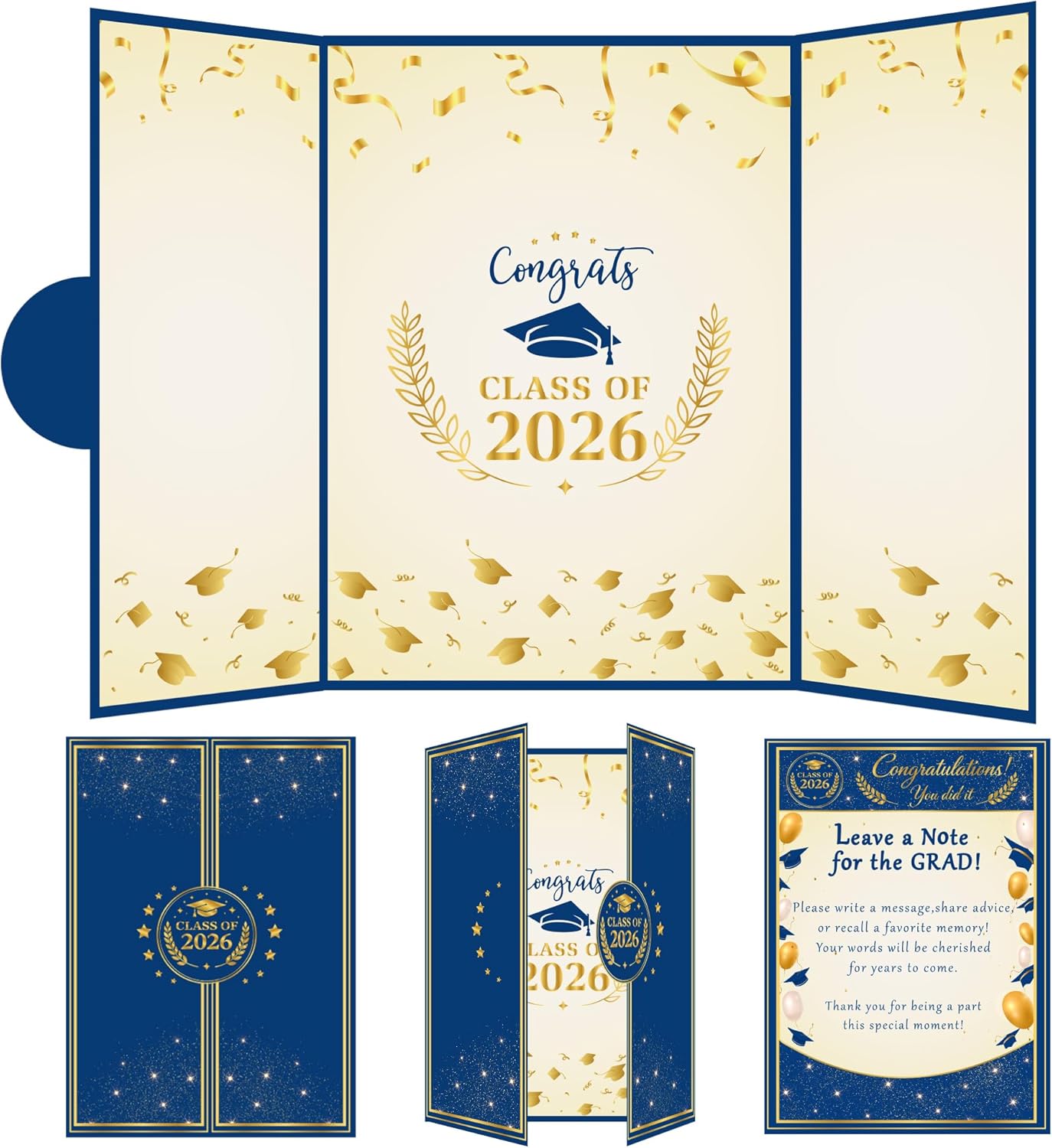 Graduation Decorations 2026 - Graduation Guest Book for Class of 2026, Signature Board Sign for High School & College Graduation Party Decor