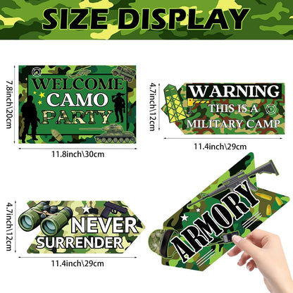 20 Pcs Luau Party Decorations Welcome Sign Summer Hawaiian Directional Signs Tropical Hawaiian Themed Birthday Decorations Luau Tiki Party Supplies with 2 Sheet Letter Stickers