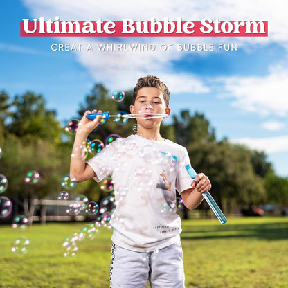 JOYIN 24 Pack 14.6’’ Big Bubble Wands Bulk (2 Dozen) for Summer Toy, Outdoor/Indoor Activity Use, Easter, Bubbles Party Favors Supplies for Kids