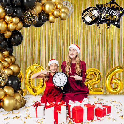 Melsan 2 Pack 3.2 ft x 8.2 ft Tinsel Foil Fringe Curtains Backdrop, Sparkle Metallic Foil Curtains for Party Photo Booth Props Decoration, Pinkish Purple