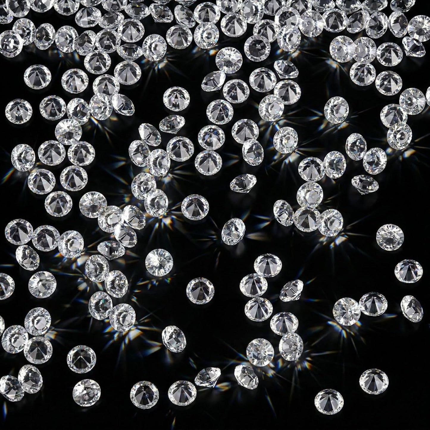 FUTUREPLUSX 10000PCS Fake Diamonds, 4.5mm Mini Clear Diamonds Decoration Acrylic Crystal Vase Fillers Table Scatter Confetti Gems for Wedding Bridal Shower Birthdays Graduation Party Home Decor