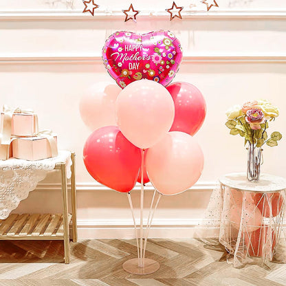JOYYPOP 4 Sets Balloon Stand Kit For Table, Balloon Sticks with Base Birthday Graduation Party Decorations Wedding