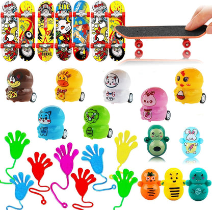 134 Pcs Pop Party Favors for Kids Easter Basket Egg Fillers, Fidget Treasure Box Toys, Classroom Prizes, Pinata Filler Goodie Bag Stuffers,Treasure Chest, Carnival Prize Box Bulk Toys for Boys Girls