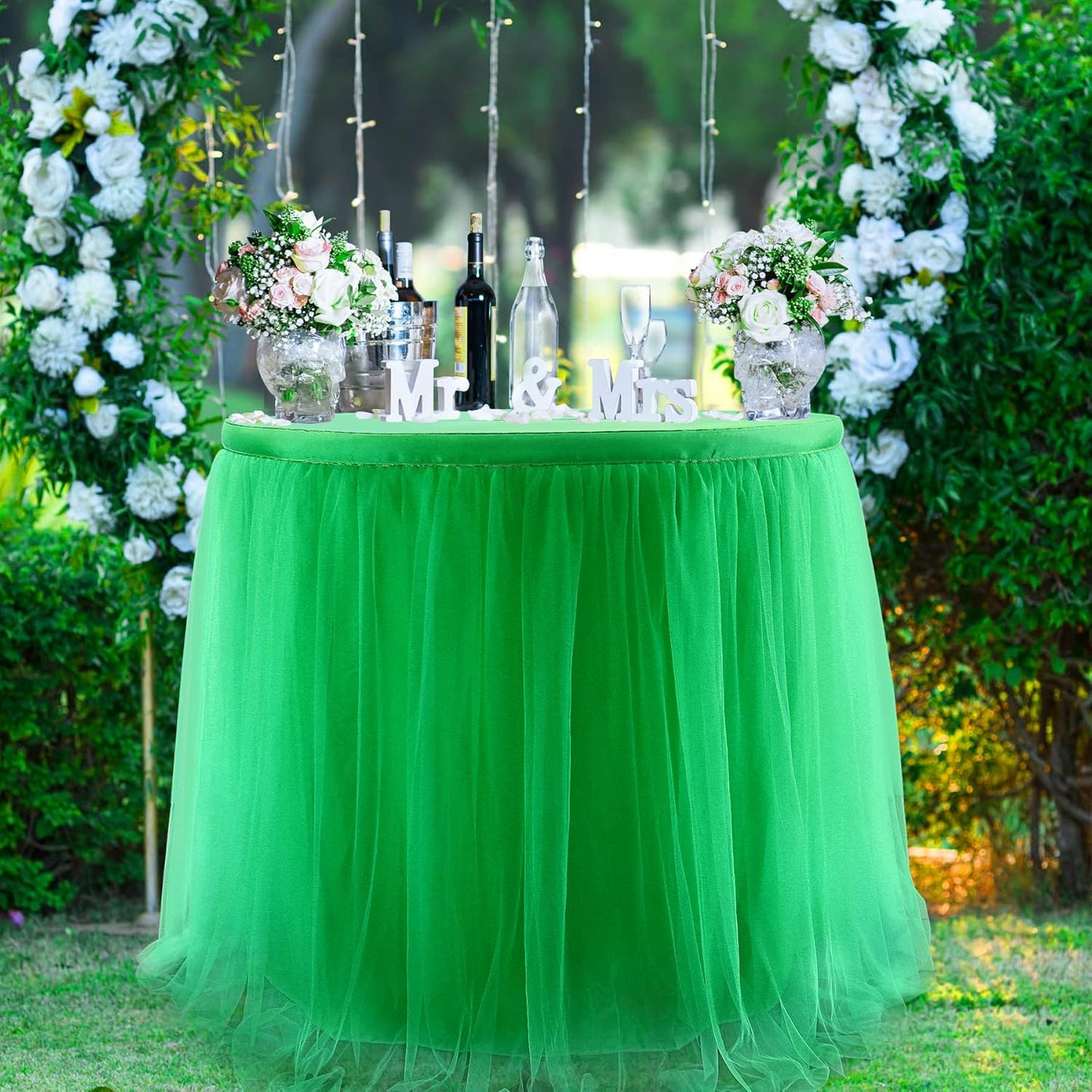 Suppromo 6ft Pink Tulle Table Skirt Baby Shower Tablecloth for Rectangle Tables or Round Tables Pink Ruffle Tutu Table Skirts Desk Skirt for Princess Girls Birthday Party Cake Dessert Decorations