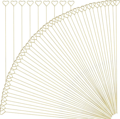 40Pcs Floral Card Holder Picks, Photo Holders for Centerpieces, Metal Floral Place Gift Card Holder for Tables, 12 Inch Suitable for DIY Holder Cake Topper, Sticks for Flower Bouquet