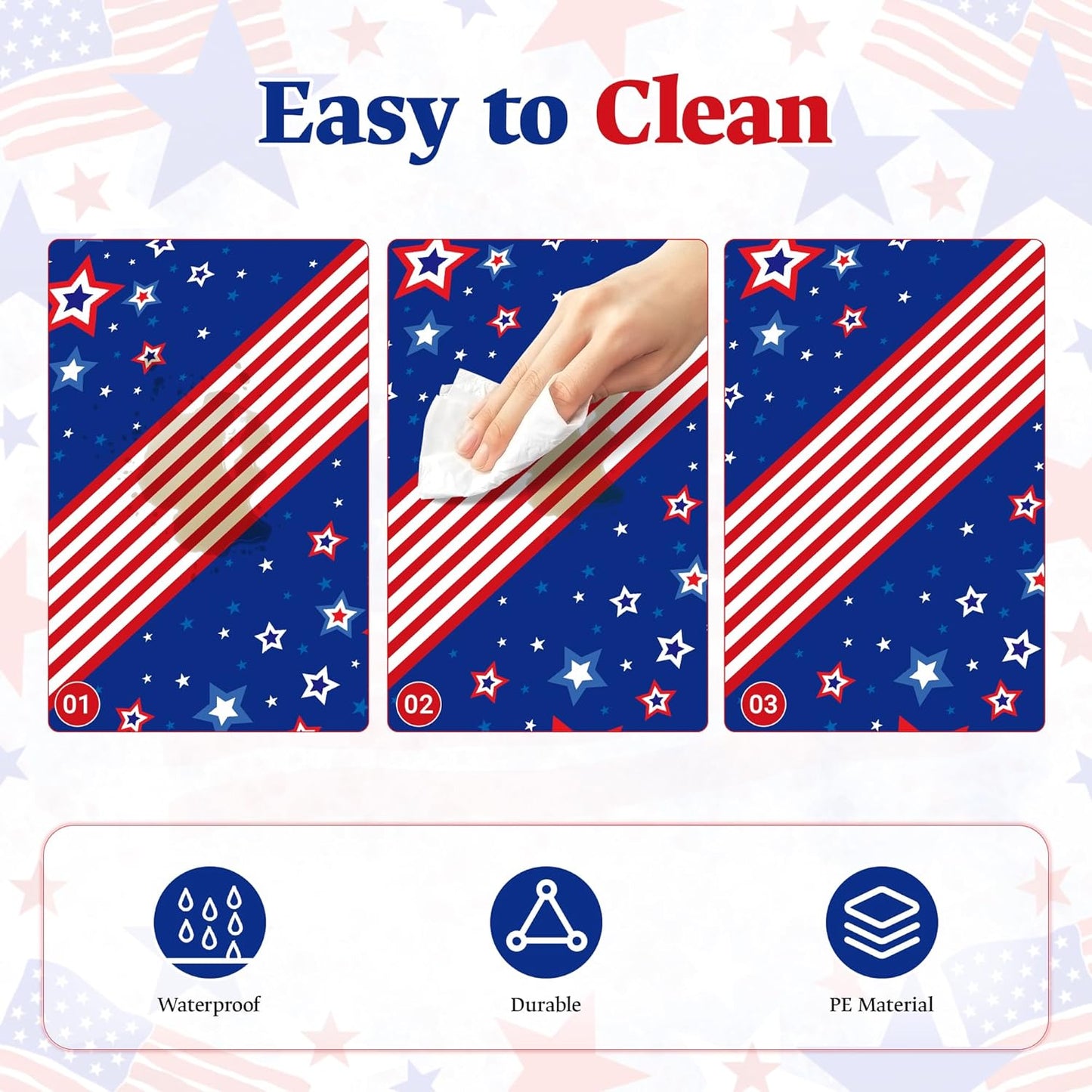 Childom 1 Pack Fourth of July Coloring Tablecloth for Kids,4th of July Crafts for Kids 30"x72" Giant Coloring Poster Table Cloth,Large Paper Poster Crafts Party Activities,4th of July Paper Tablecloth