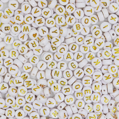 Melius 1450Pcs Acrylic Glow Letter Beads, Alphabetical Glowing in The Dark Beads in 28 Grid Box for Jewelry Making, DIY Bracelets, Necklaces, Key Chains (Glowing, 4x7mm)