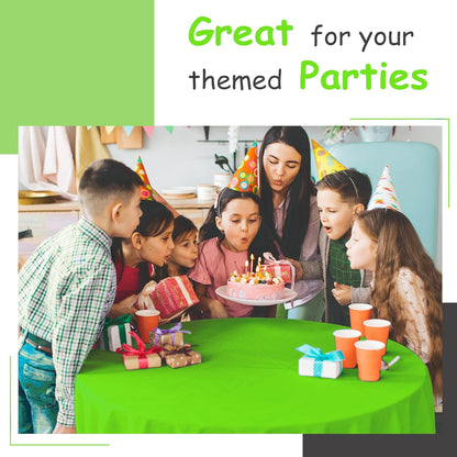 14 Pack Black 54 x 108 in. Rectangle Disposable Plastic Tablecloths - Smooth Decorative Covers for Parties, Weddings