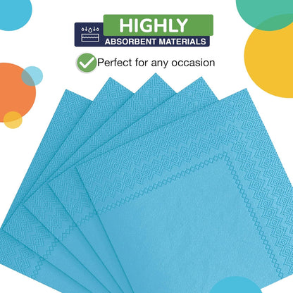 Party Solids Purple Paper Napkins Disposable Everyday 50 Pcs 2 Ply Purple Dinner Napkins Paper Everyday For Parties & Party Supplies
