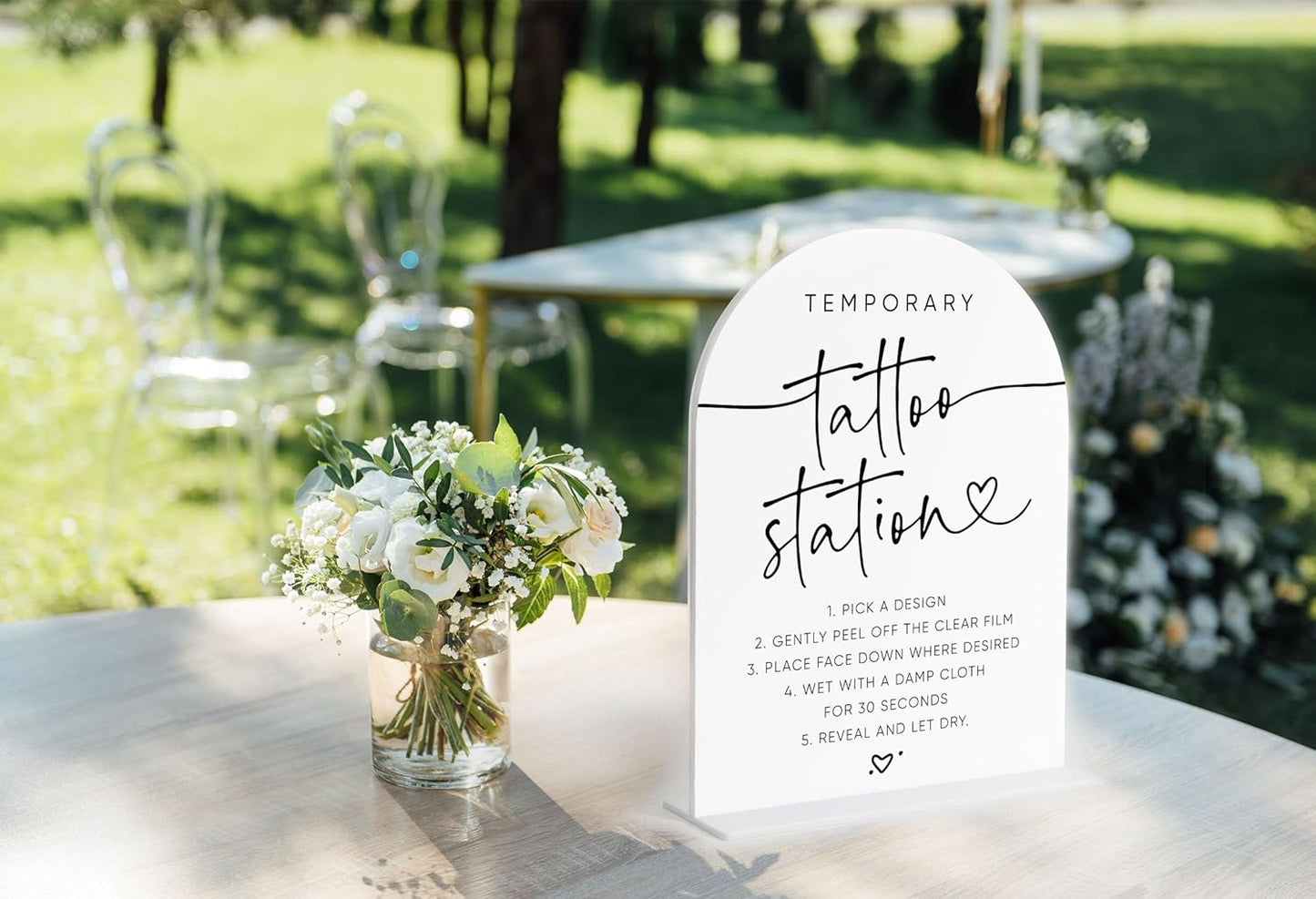 Audio Guest Book Sign, White Arch Acrylic Wedding Sign, Audio Guest Book Wedding Phone, Bridal Shower Decor, Engagement Party Decor, Centerpiece Table Decorations Party for Bride and Groom-14