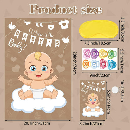 Pin The Crown on The Princess Party Games for Girls Princess Birthday Party with 24 Pcs Crowns, Large Princess Poster for Kids Girls Princess Birthday Party Princess Tea Party Decorations