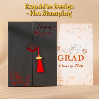 Graduation Decorations 2026 Pink,Graduation Guest Book,Autograph Book with Tassel Class of 2026 Graduate Party Decorations,Graduation Signature Guest Book