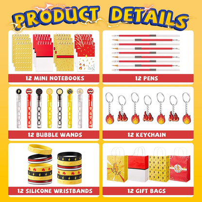 Vanblue 72Pcs Cartoon Animation Party Favors Theme Birthday Party Decorations Goodie Bags Stuffers Gift Bags Silicone Wristband for Birthday Party Supplies Gifts Pinata Fillers