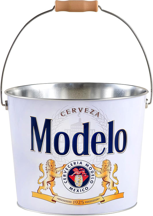 Modelo Beverage Bucket with Wire Handle Modelo (433317-12), White