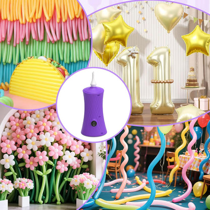 206 Balloon Pump Electric Air Pump for Long Balloon Inflator Blower for Foil Twisty Animal Balloons for Birthday Party Celebration Balloons Decorations