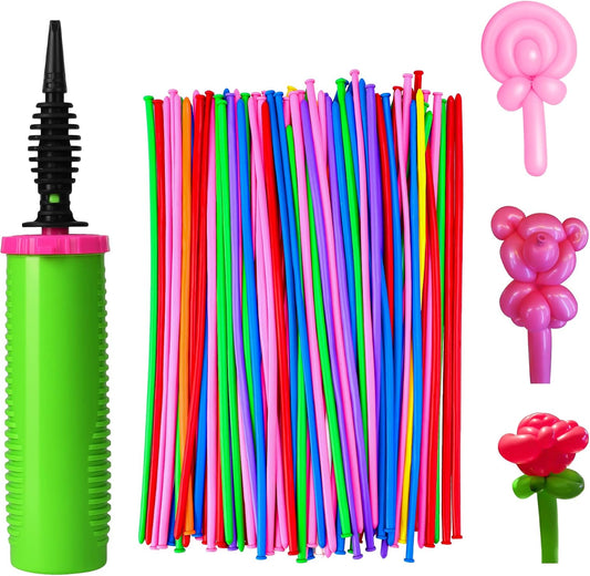 Balloon Pump Handheld Two-Way Dual Action - Hand Blower Air Pumper for Balloons - Ballon Inflator Pumping - Manual Baloon Inflators Machine (Green 1 Piece)