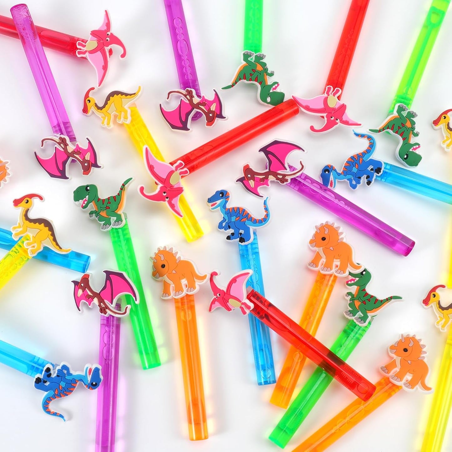 24PCS Animal Bubble Wands for Wild One Birthday Baby Shower Decorations Safari Jungle Theme Party Favors Supplies, Pinata Goodie Bags Filler, Classroom Prizes, Valentines Gifts, Easter Stuffers