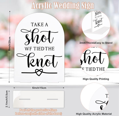 Sign Our Bible Wedding Sign, White Acrylic Wedding Guest Book Sign, Bridal Shower Decor, Elegant Arch Acrylic Table Top Signs for Reception Marriage Engagement Party Decorations