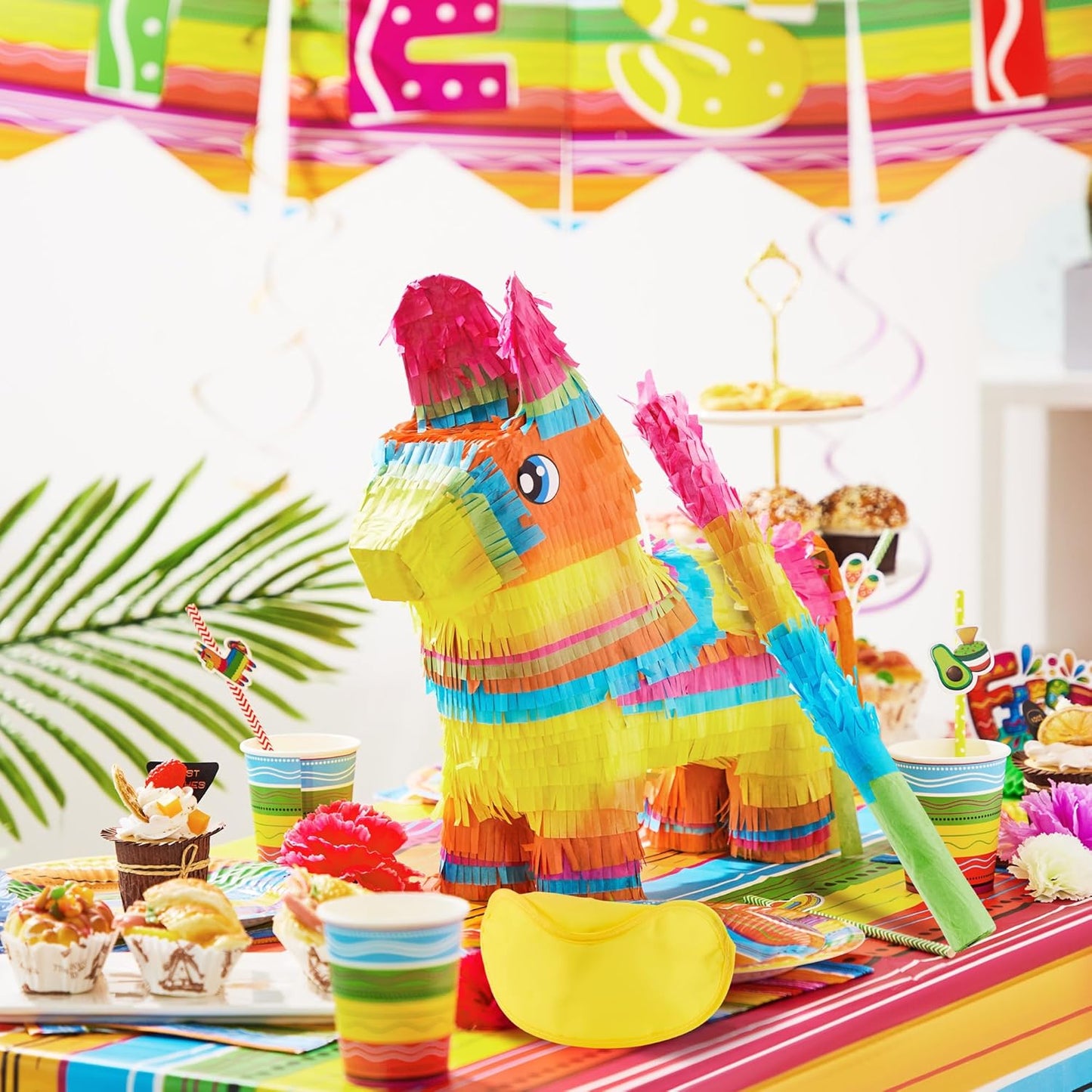 Cinco De Mayo Donkey Pinata for Kids Birthday Party for Fun Fiesta Taco Party Supplies, Luau Event Mexican Theme Decoration, Carnivals Festivals, Taco Tuesday Event