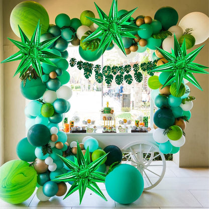 ZAKVOOR 60 Pcs Star Balloons 12 Spike Foil Explosion Party Decoration Balloons for Christmas New Year Eve Birthday (Silver)