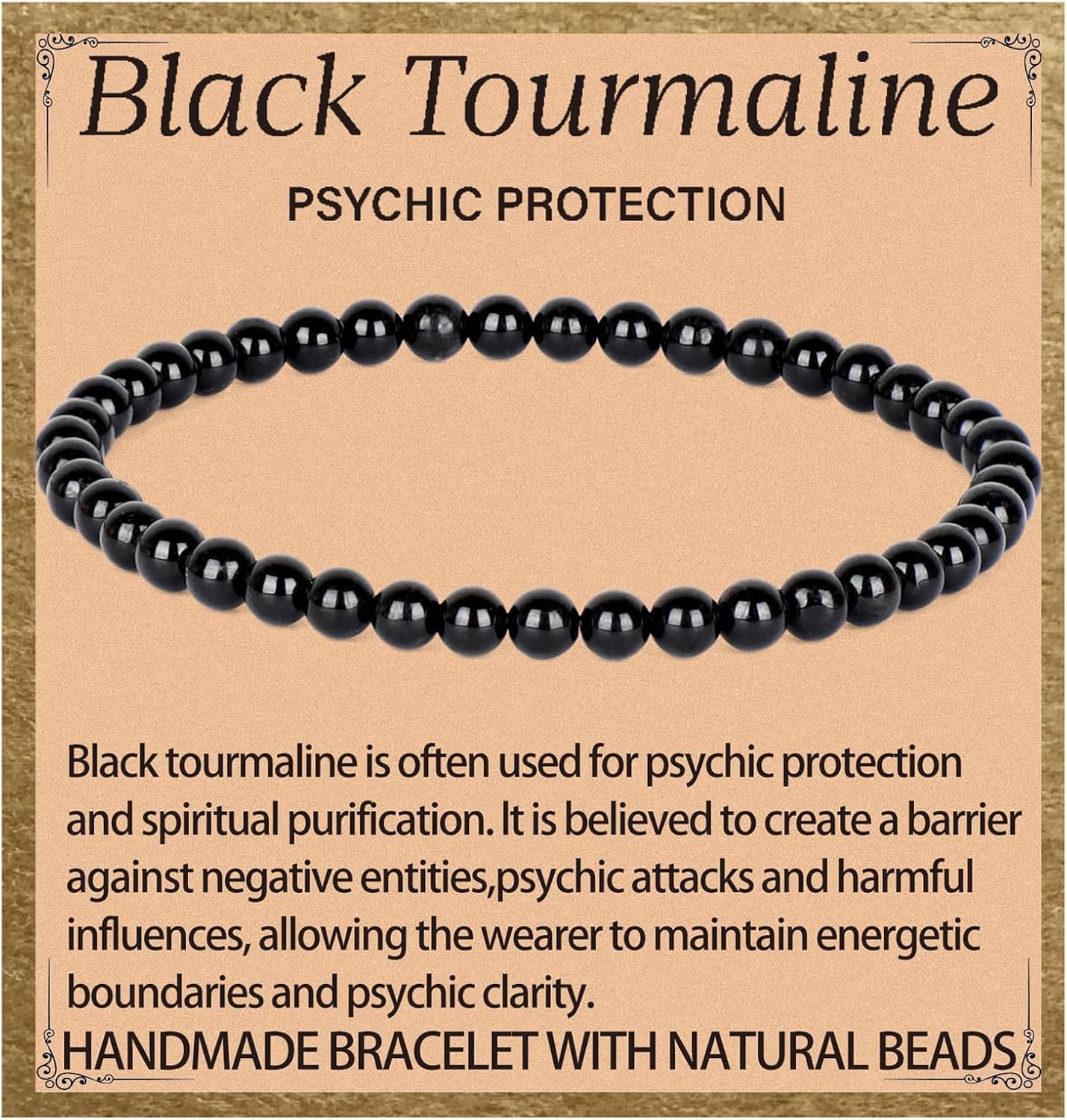 LPBeads Handmade Natural Gemstone Stretch Elastic Bracelet Healing Crystal Round Stone Beads Jewelry Gifts for Women Men