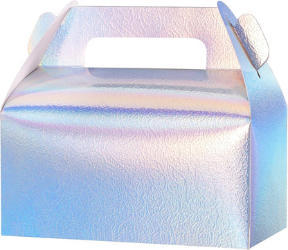 UnicoPak 30 Pack Party Favor Boxes Treat Boxes, White Gable Gift Boxes for Party Favors Goodies Cookies Treats Candies Meals Lunch, 6.5x3.5x3.5 Inches