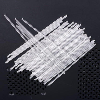 50 Pieces Acrylic Lollipop Sticks, Clear Cake Pops for Candy Dessert Chocolate Handmade DIY, 4 Inch(3mm Diameter)